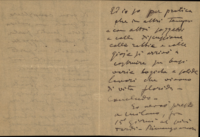Lettre de Giacomo Puccini à Giulio Ricordi, 1907-4-11