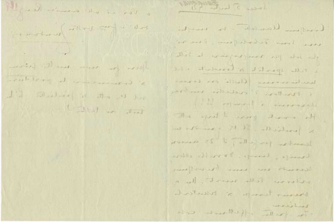 Lettre de Riccardo Zandonai à Carlo Clausetti, 1921-7-5 Lettre de Riccardo Zandonai à Carlo Clausetti, 1921-7-5