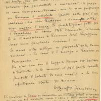 Lettre de Riccardo Zandonai à Renzo Valcarenghi, 1928-2-28