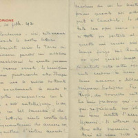 Lettre de Riccardo Zandonai à Carlo Clausetti, 1930-2-20