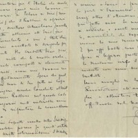 Lettre de Riccardo Zandonai à Carlo Clausetti, 1920-7-25