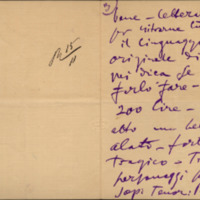 Lettre de Giacomo Puccini à Giulio Ricordi, 1906-11-14