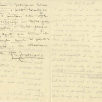 Lettre de Riccardo Zandonai à Carlo Clausetti, 1918-2-8