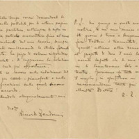 Lettre de Riccardo Zandonai à Giulio Ricordi, 1907-4-1