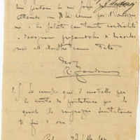 Lettre de Riccardo Zandonai à Giulio Ricordi, 1910-2-27
