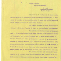 Lettre de Riccardo Zandonai à Renzo Valcarenghi et copie de la lettre des Editions Ricordi à Riccardo Zandonai, 1929-3-13