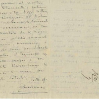 Lettre de Riccardo Zandonai aux Editions Ricordi, 1920-9-22
