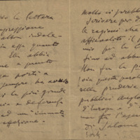 Lettre de Giacomo Puccini à Giulio Ricordi, 1907-4-11