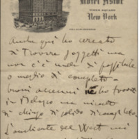 Lettre de Giacomo Puccini à Giulio Ricordi, 1907-2-18