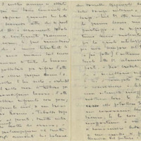 Lettre de Riccardo Zandona à Carlo Clausettii, 1920-7-13