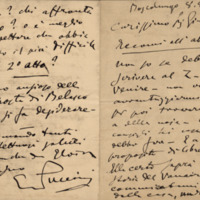Lettre de Giacomo Puccini à Giulio Ricordi, 1907-8-8