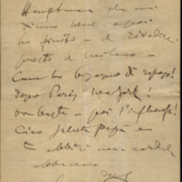 Lettre de Giacomo Puccini à Giulio Ricordi, 1907-2-18