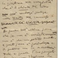 Lettre de Giacomo Puccini à Giulio Ricordi, 1907-2-18