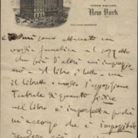 Lettre de Giacomo Puccini à Giulio Ricordi, 1907-2-18