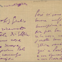 Lettre de Giacomo Puccini à Giulio Ricordi, 1906-11