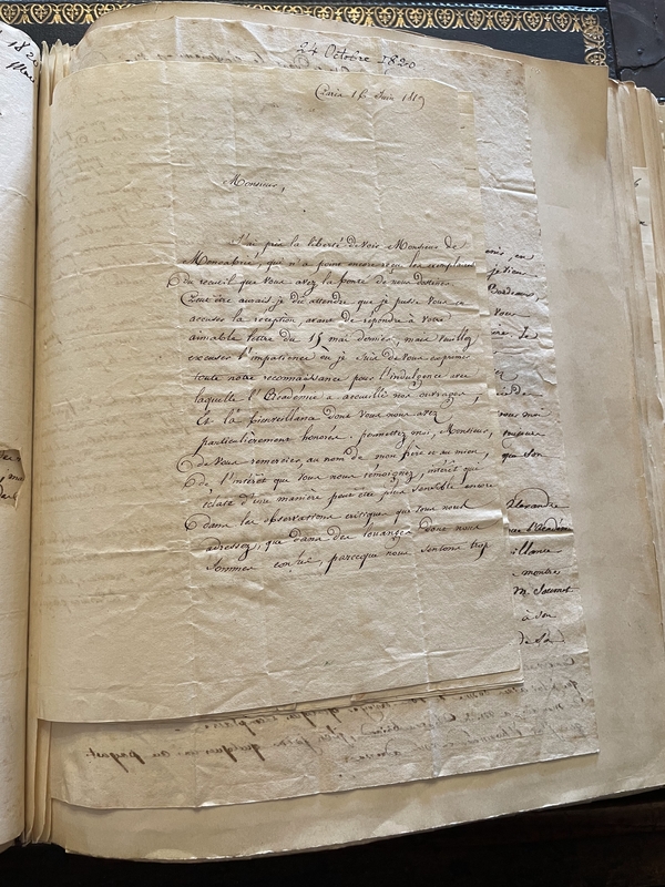 Lettre de V. Hugo à Mr Pinaud, Paris, 16 juin 1819