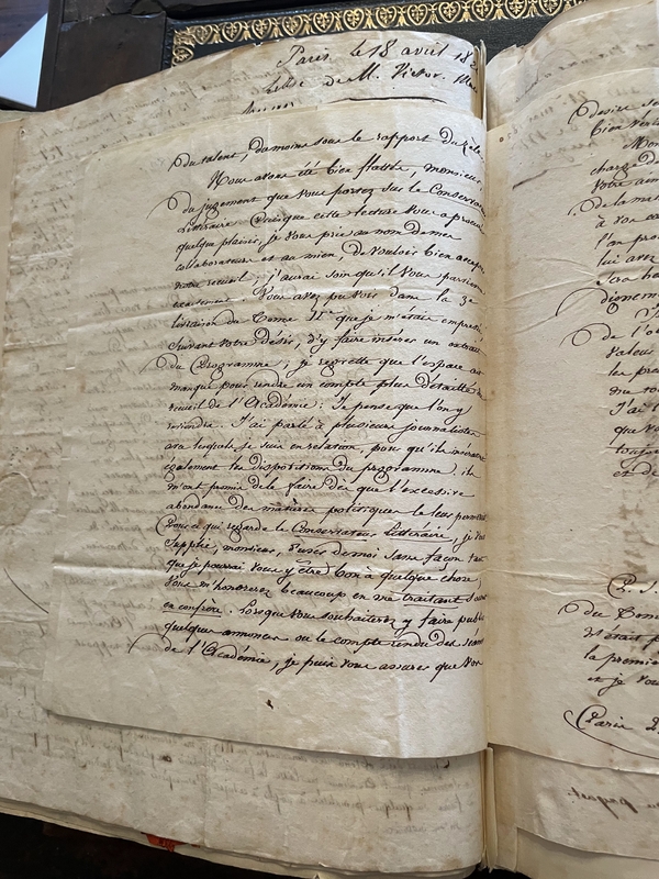 Lettre de V. Hugo à Mr Pinaud, Paris, 21 mai 1820