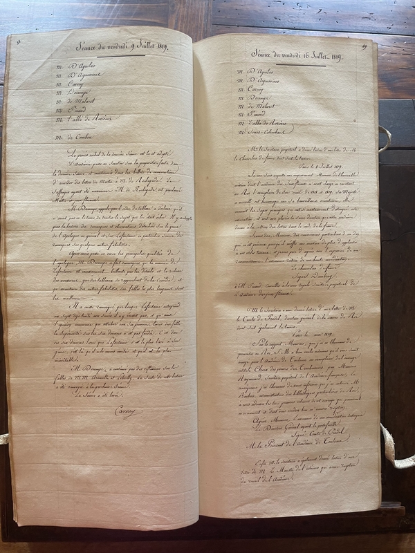 35.Séance du 16 juillet 1819