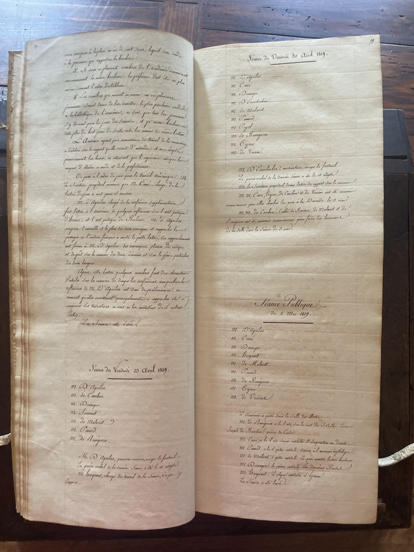 23.Séance du 01 mai 1819