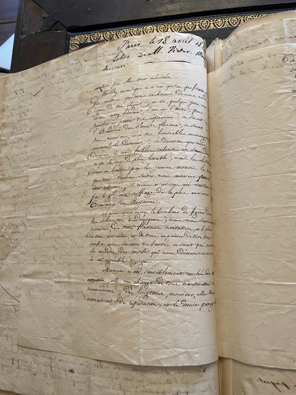 Lettre de V. Hugo à Mr Pinaud, Paris, 16 juin 1819