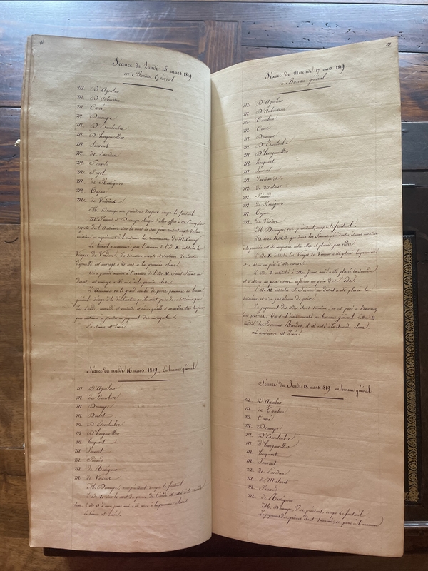 15.Séance du 18 mars 1819 15.Séance du 18 mars 1819