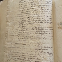 Lettre de V. Hugo à Mr Pinaud, Paris, 24 octobre 1820