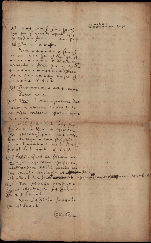 Prima calculi magnitudinum elementa (LH 35, 4, 13, 1r-4v) Prima calculi magnitudinum elementa (LH 35, 4, 13, 1r-4v)