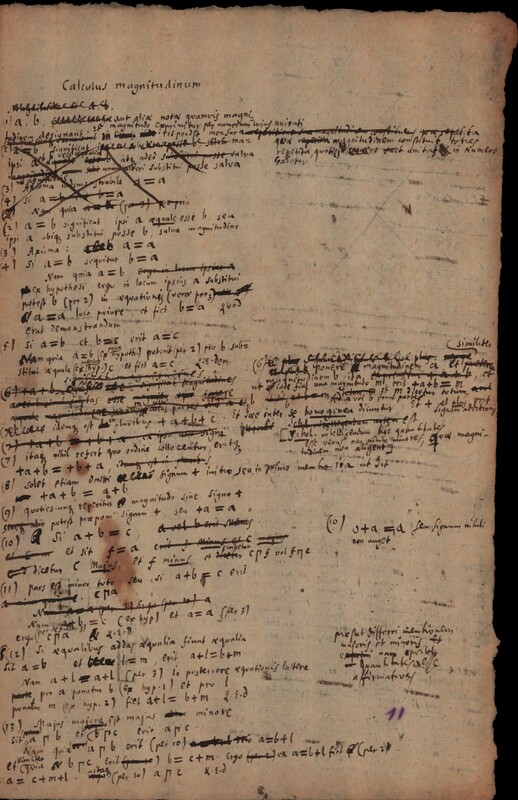Calculus magnitudinum (LH 35, 4, 13, 11r-12v)