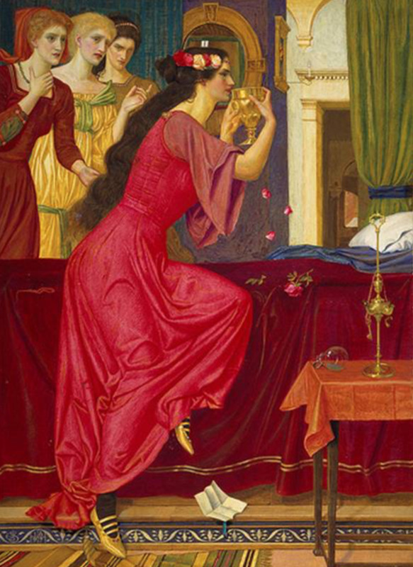 Le cœur mangé_ Sigismonda Drinking the Poison_Joseph Edward Southall.png