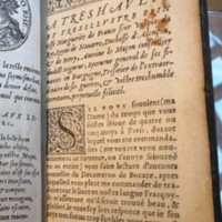 Texte : 1552 Guillaume Rouillé Décaméron Dédicace française