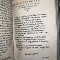 Péritexte : 1582 César Farine Histoires tragiques P03 Sonnet